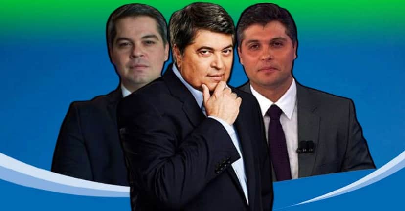 Datena com os filhos, Vicente e Joel (Foto: Reprodução/Montagem Terra) Datena com os filhos, Vicente e Joel (Foto: Reprodução/Montagem Terra)