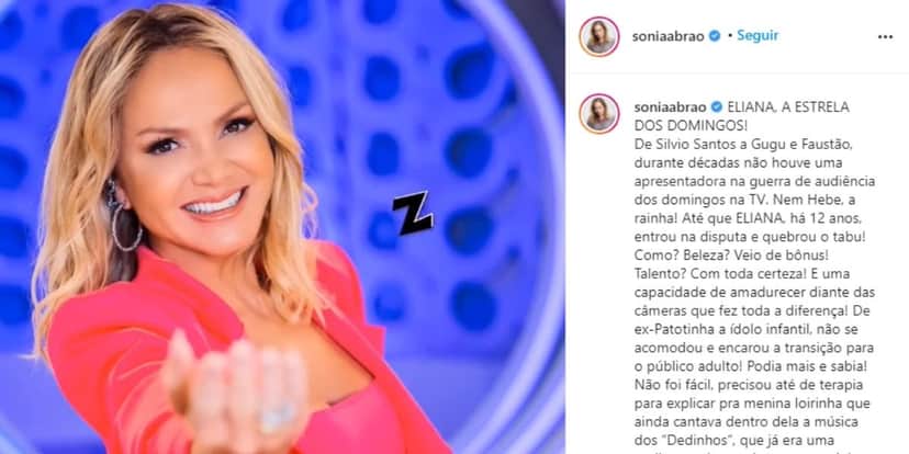 "Precisou até de terapia", Sonia Abrão escancara sobre Eliana, dá recado à loira e confirma: "Amadurecer" "Precisou até de terapia", Sonia Abrão escancara sobre Eliana, dá recado à loira e confirma: "Amadurecer"