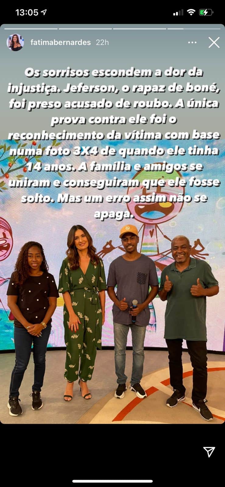 "A dor da injustiça", Fátima Bernardes chora ao descobrir notícia e clama: "Um erro assim não se apaga" "A dor da injustiça", Fátima Bernardes chora ao descobrir notícia e clama: "Um erro assim não se apaga"