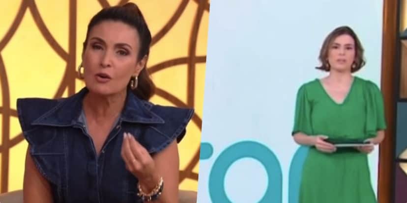 Fátima Bernardes e Michele Loreto, ao vivo, na Globo (Foto reprodução Globo) Fátima Bernardes e Michele Loreto, ao vivo, na Globo (Foto reprodução Globo)