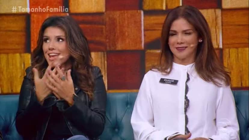 Paula Fernandes e a mãe, Dulce de Souza (Foto: Reprodução/TV Globo) Paula Fernandes e a mãe, Dulce de Souza (Foto: Reprodução/TV Globo)