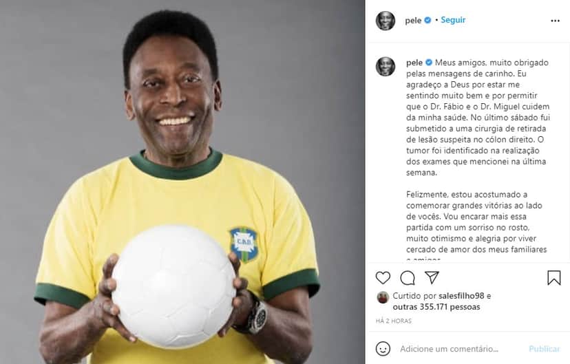 Pelé está internado no hospital Albert Einstein (Foto: Reprodução) Pelé está internado no hospital Albert Einstein (Foto: Reprodução)
