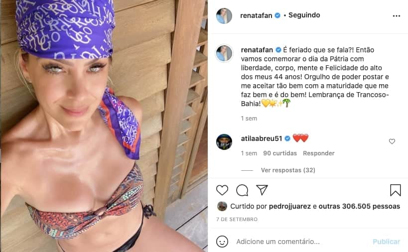 Renata Fan leva seguidores à loucura - Reprodução Renata Fan leva seguidores à loucura - Reprodução