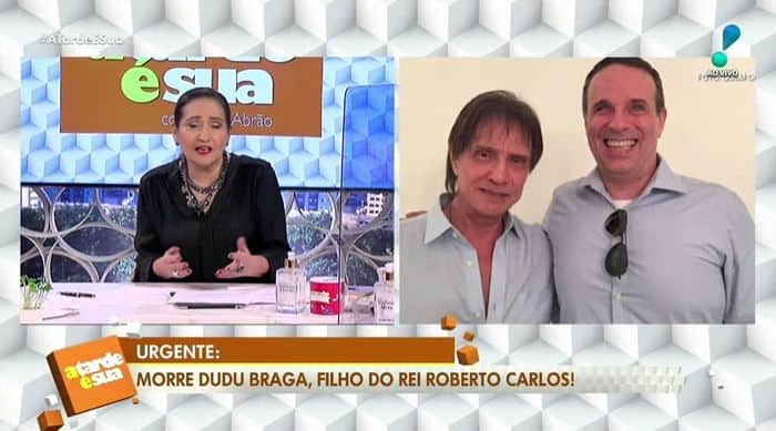 Sonia Abrão se chocou com a morte de Dudu Braga (Foto: Reprodução/RedeTV!) Sonia Abrão se chocou com a morte de Dudu Braga (Foto: Reprodução/RedeTV!)