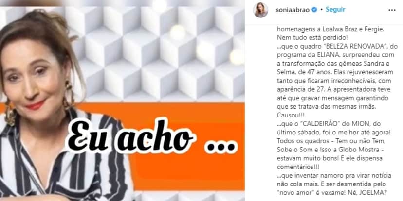 "Vexame", Sonia Abrão solta os cachorros para cima de Joelma, explode em verdades e detona: "Nojeira" "Vexame", Sonia Abrão solta os cachorros para cima de Joelma, explode em verdades e detona: "Nojeira"
