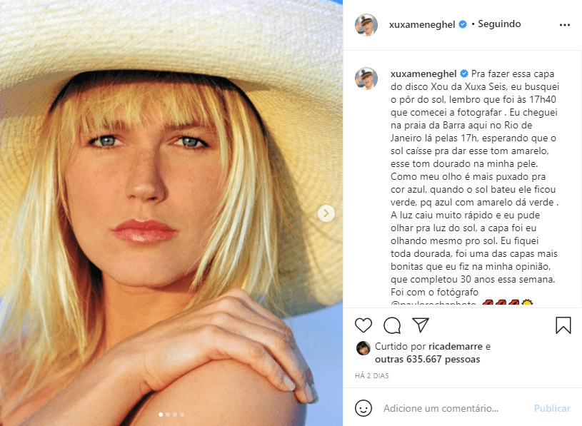 Xuxa chamou a atenção do público por conta de capa (Foto: Reprodução) Xuxa chamou a atenção do público por conta de capa (Foto: Reprodução)