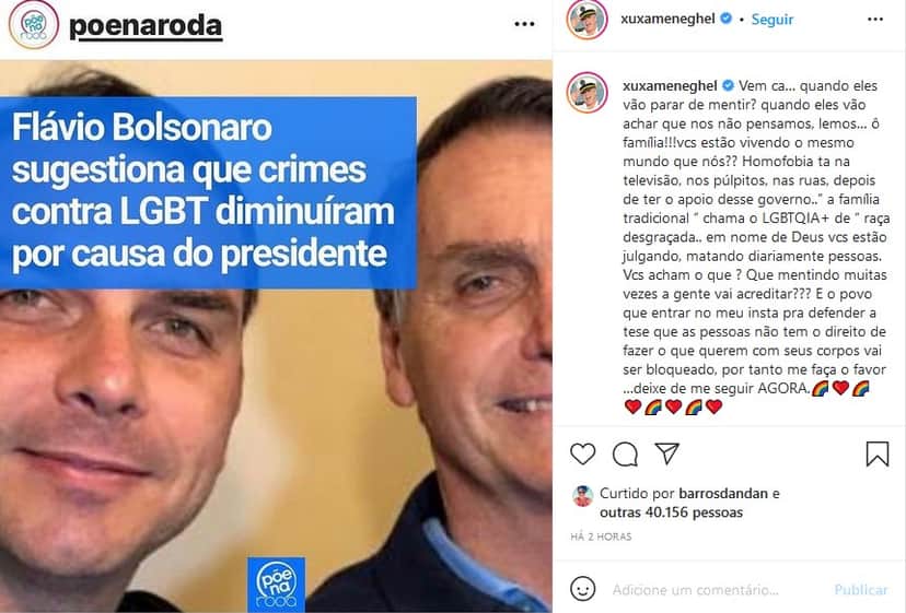 Xuxa ataca Bolsonaro e família após declaração polêmica - Foto: Reprodução Xuxa ataca Bolsonaro e família após declaração polêmica - Foto: Reprodução