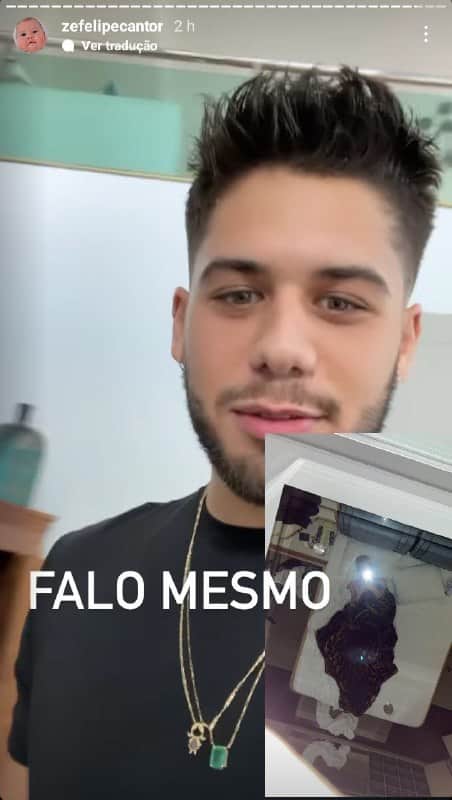 Zé Felipe mostrou João Guilherme em motel (Foto: Reprodução/ Instagram) Zé Felipe mostrou João Guilherme em motel (Foto: Reprodução/ Instagram)