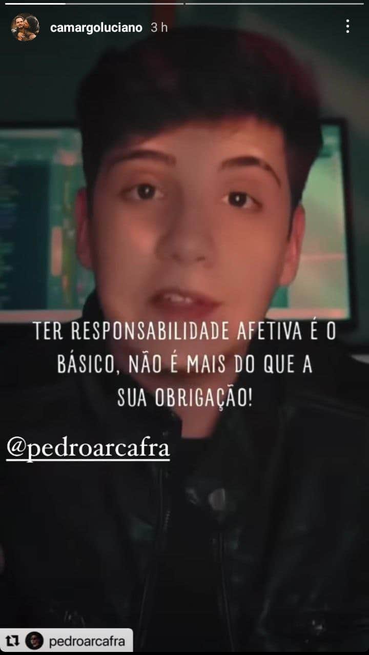 Luciano Camargo compartilhou vídeo (Foto: Reprodução)