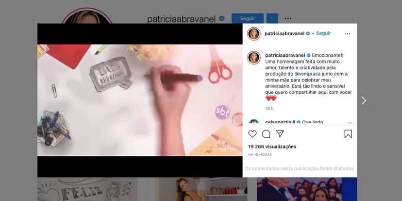 Patrícia Abravanel manda recado para produção de programa (Reprodução) Patrícia Abravanel manda recado para produção de programa (Reprodução)