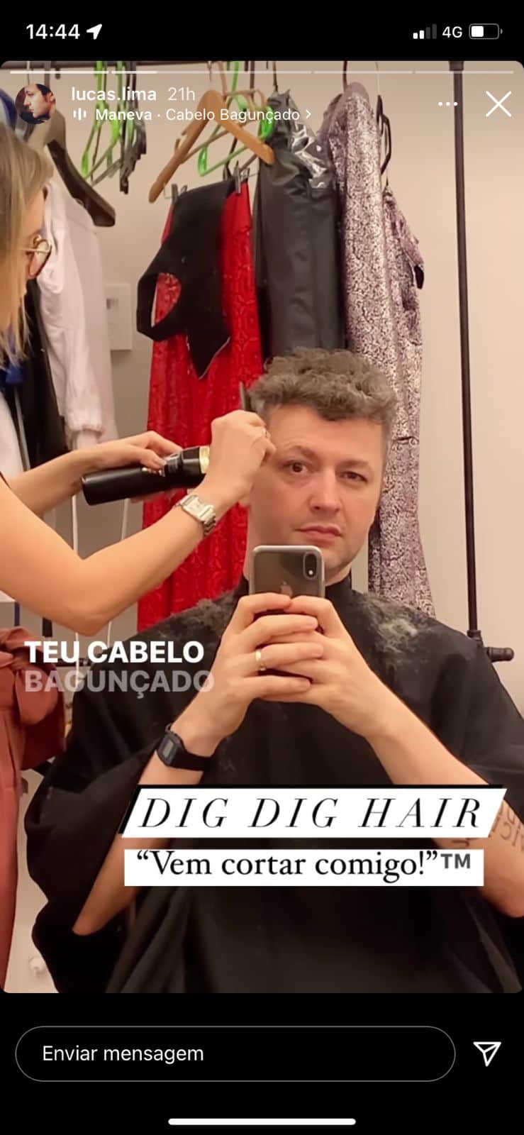 Lucas Lima expõe o que Sandy faz (Reprodução) Lucas Lima expõe o que Sandy faz (Reprodução)