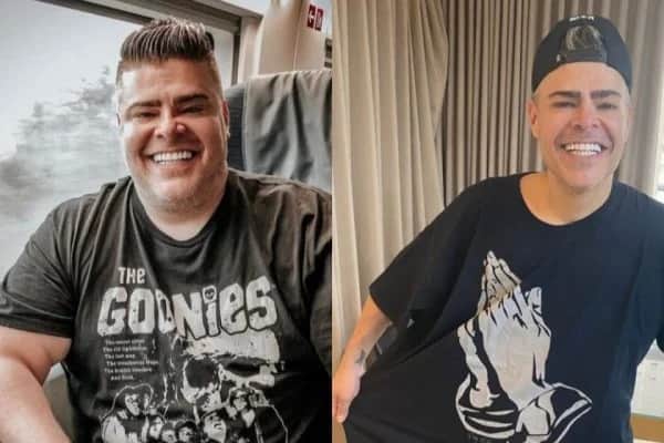 Rafael Vanucci exibiu seu antes e depois (Imagem: Reprodução) Rafael Vanucci exibiu seu antes e depois (Imagem: Reprodução)