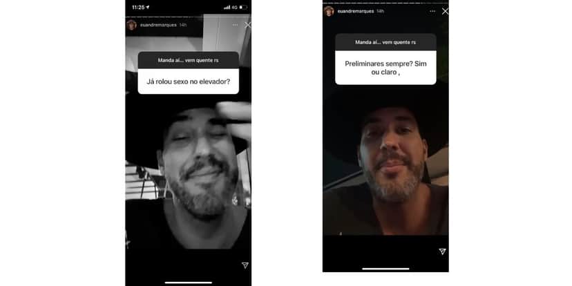 André Marques escandaliza com intimidades, assume sexo em elevador e expõe o que faz na cama em vídeo: "Prefiro" André Marques escandaliza com intimidades, assume sexo em elevador e expõe o que faz na cama em vídeo: "Prefiro"