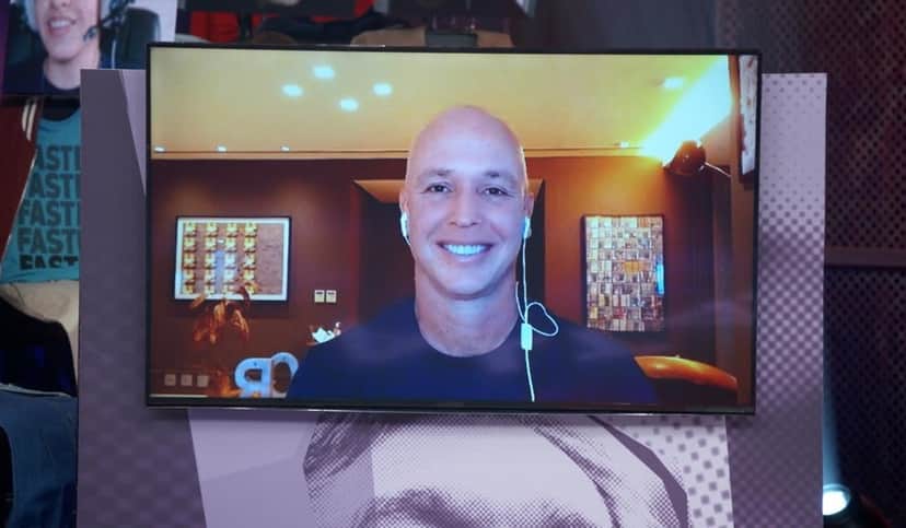 Ao vivo na Globo, Caio Ribeiro fala sobre câncer com Serginho Groisman (Foto: Reprodução) Ao vivo na Globo, Caio Ribeiro fala sobre câncer com Serginho Groisman (Foto: Reprodução)