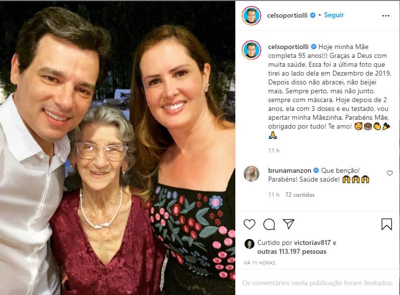 Celso Portiolli reencontra a mãe após dois anos e cai no choro - Foto: Reprodução Celso Portiolli reencontra a mãe após dois anos e cai no choro - Foto: Reprodução