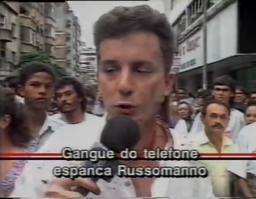 Celso Russomano, atualmente deputado federal, na época do "Aqui Agora" (Foto: Reprodução/SBT) Celso Russomano, atualmente deputado federal, na época do "Aqui Agora" (Foto: Reprodução/SBT)