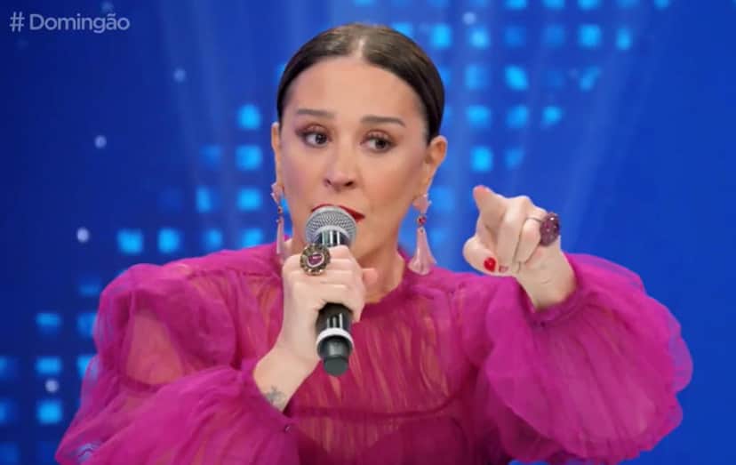 Claudia Raia elogia Faustão na Globo - Reprodução Claudia Raia elogia Faustão na Globo - Reprodução