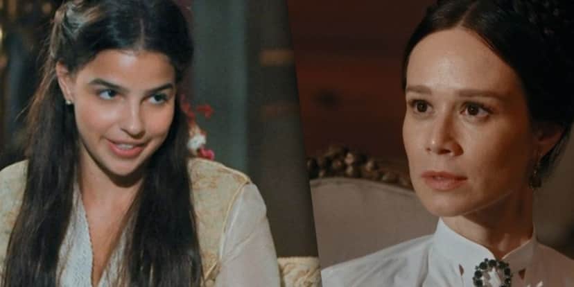 Pilar e Condessa em Nos Tempos do Imperador - Foto: Reprodução Pilar e Condessa em Nos Tempos do Imperador - Foto: Reprodução