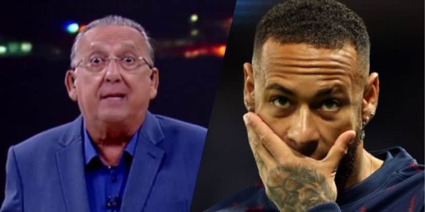 Galvão Bueno e Neymar Jr. (Montagem: TV Foco) Galvão Bueno e Neymar Jr. (Montagem: TV Foco)