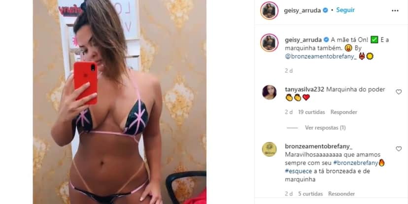 Geisy Arruda arranca a roupa, expõe marquinha íntima, abaixa fio-dental e deixa parte frontal escapar: "Delícia" Geisy Arruda arranca a roupa, expõe marquinha íntima, abaixa fio-dental e deixa parte frontal escapar: "Delícia"
