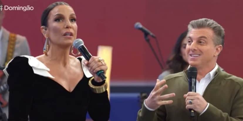 Ivete Sangalo não conseguiu salvar a audiência de Luciano Huck no Domingão (Foto: Reprodução/TV Globo) Ivete Sangalo não conseguiu salvar a audiência de Luciano Huck no Domingão (Foto: Reprodução/TV Globo)