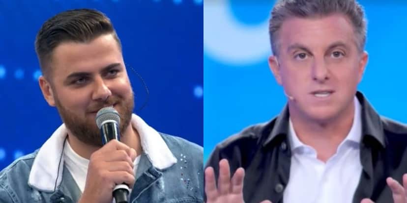 Luciano Huck deu um corte em Zé Neto durante o Domingão (Foto: Reprodução) Luciano Huck deu um corte em Zé Neto durante o Domingão (Foto: Reprodução)