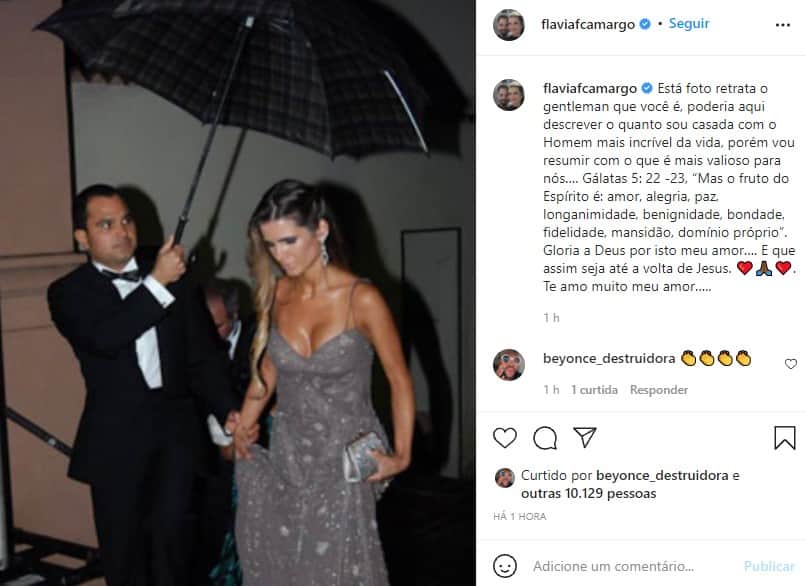 A esposa de Luciano Camargo decidiu se declarar (Foto: Reprodução) A esposa de Luciano Camargo decidiu se declarar (Foto: Reprodução)