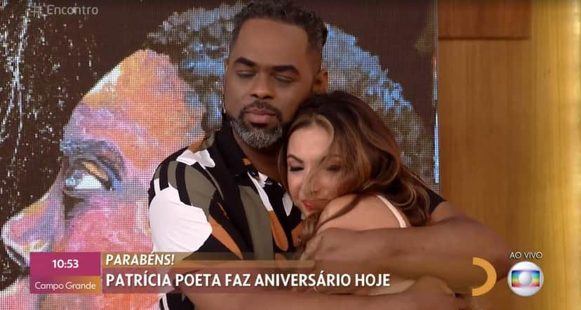 Manoel Soares e Patrícia Poeta no "Encontro" (Foto: Reprodução/TV Globo) Manoel Soares e Patrícia Poeta no "Encontro" (Foto: Reprodução/TV Globo)