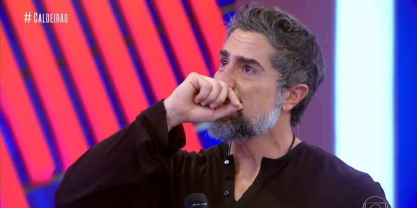 Marcos Mio caiu em lágrimas na Globo ao falar do filho (Foto: Reprodução) Marcos Mio caiu em lágrimas na Globo ao falar do filho (Foto: Reprodução)