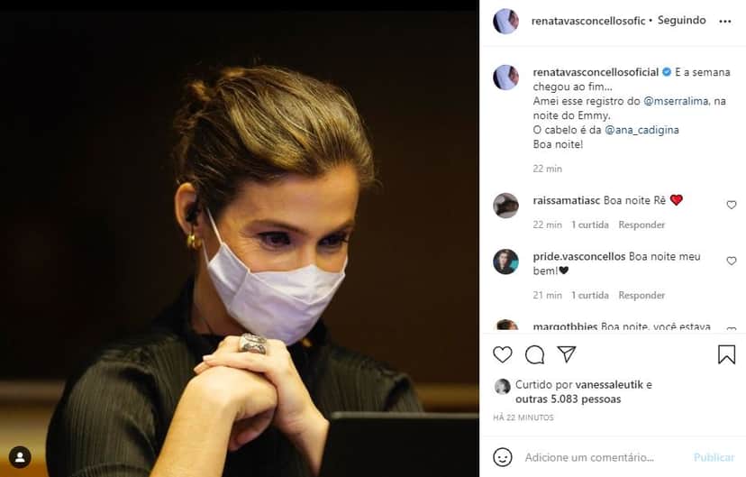 Renata Vasconcellos acabou se despedindo apenas uma semana intensa de trabalho (Foto: Reprodução) Renata Vasconcellos acabou se despedindo apenas uma semana intensa de trabalho (Foto: Reprodução)