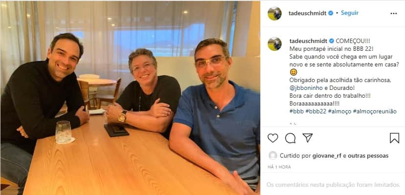 "Aprendi a lição", Tadeu Schmidt fica preso por conta de Boninho, perde tudo e detona: "Não se marca mais" "Aprendi a lição", Tadeu Schmidt fica preso por conta de Boninho, perde tudo e detona: "Não se marca mais"