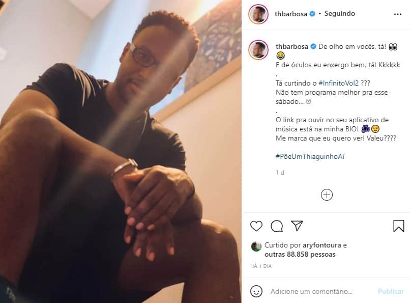 Thiaguinho se expôs em foto reveladoradora no Instagram Thiaguinho se expôs em foto reveladoradora no Instagram