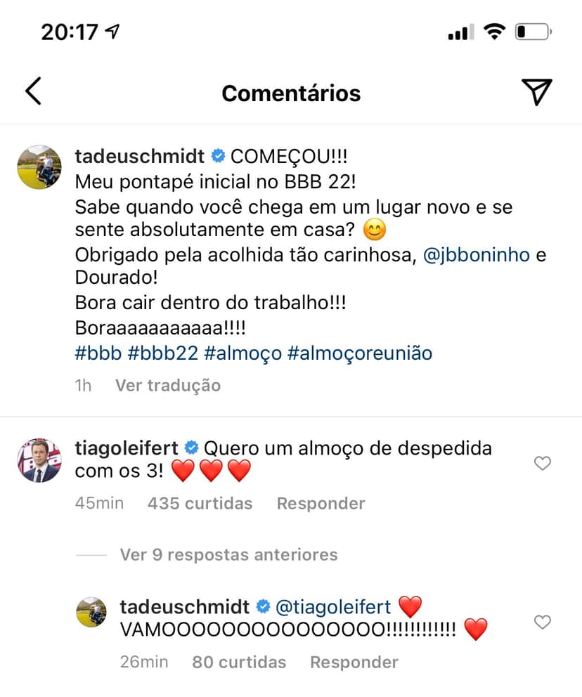 Comentário de Tadeu Schmidt - Foto: Reprodução Comentário de Tadeu Schmidt - Foto: Reprodução