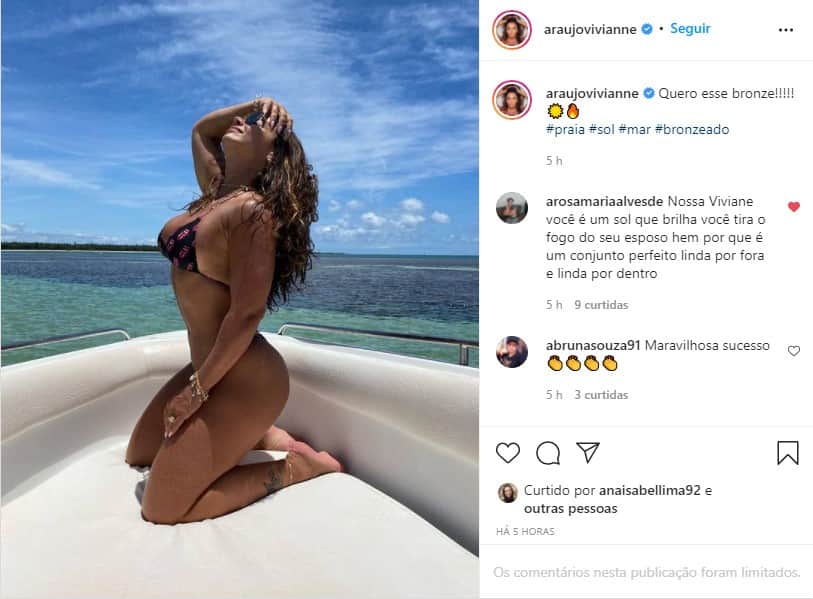 Viviane Araújo ostenta corpão em foto sensual - Foto: Reprodução Viviane Araújo ostenta corpão em foto sensual - Foto: Reprodução