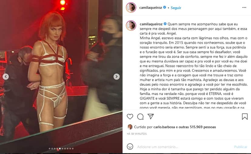 Camila Queiroz nos bastidores de gravações de Verdades Secretas 2 (Imagem: Reprodução) Camila Queiroz nos bastidores de gravações de Verdades Secretas 2 (Imagem: Reprodução)