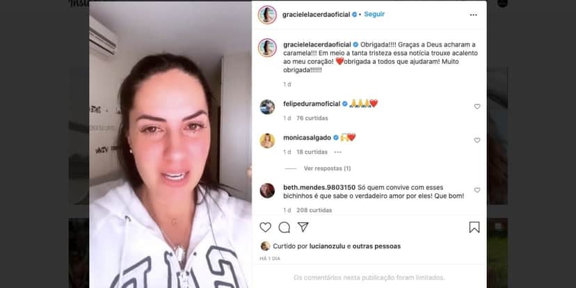 Graciele Lacerda é criticada por postura nas redes sociais (Reprodução) Graciele Lacerda é criticada por postura nas redes sociais (Reprodução)