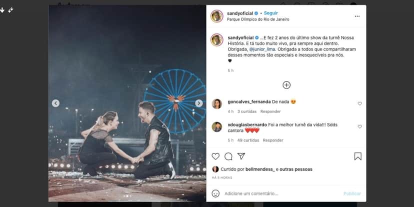 De acordo com artista, momentos no palco são inesquecíveis De acordo com artista, momentos no palco são inesquecíveis