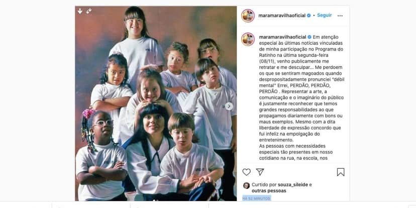 De acordo com Mara Maravilha, fala sobre Xuxa foi errada (Reprodução) De acordo com Mara Maravilha, fala sobre Xuxa foi errada (Reprodução)