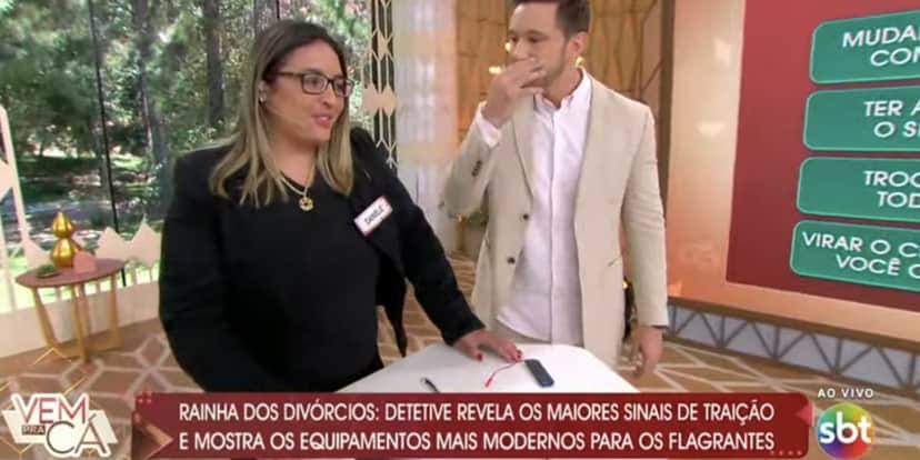 De acordo com detetive, apresentador foi flagrado no SBT (Reprodução) De acordo com detetive, apresentador foi flagrado no SBT (Reprodução)