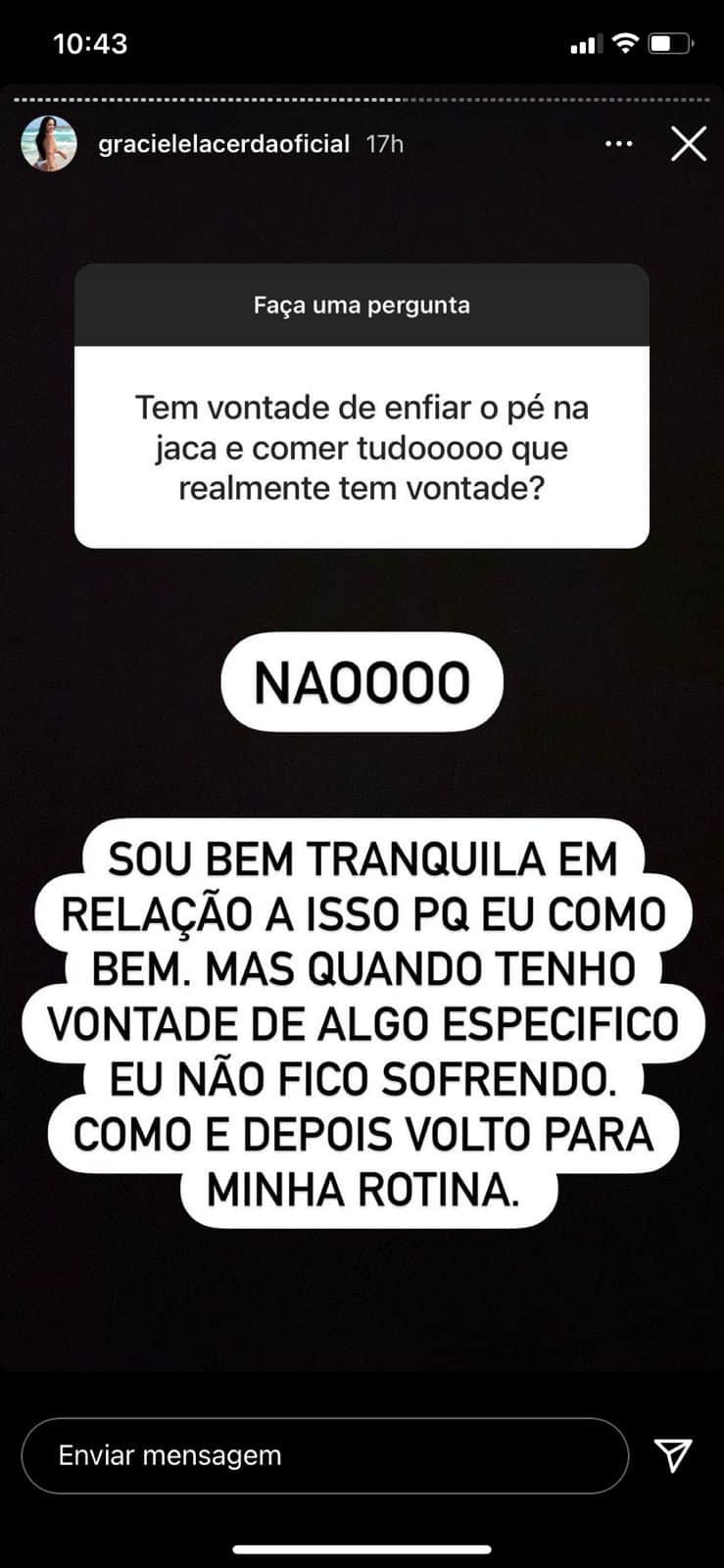 Artista expõe relação com alimentação (Reprodução) Artista expõe relação com alimentação (Reprodução)