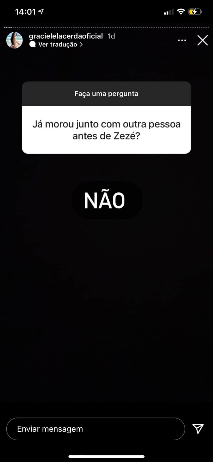 Em seguida, influenciadora fala sobre antigos relacionamentos (Reprodução) Em seguida, influenciadora fala sobre antigos relacionamentos (Reprodução)