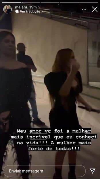 Maiara se manifestou após morte de Marília (Imagem: Reprodução) Maiara se manifestou após morte de Marília (Imagem: Reprodução)