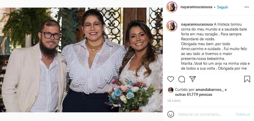 Publicação da viúva do tio de Marília Mendonça (Imagem: Reprodução) Publicação da viúva do tio de Marília Mendonça (Imagem: Reprodução)