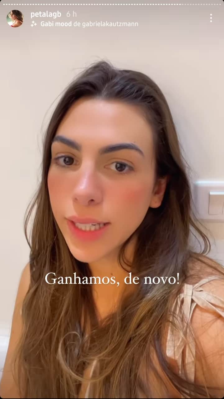 Publicação de Pétala em seus stories (Foto: Reprodução/ Instagram) Publicação de Pétala em seus stories (Foto: Reprodução/ Instagram)