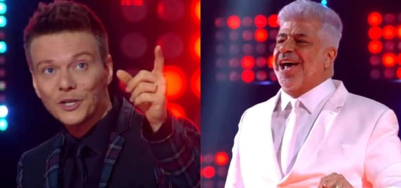 Michel Teló e Lulu Santos no The Voice Brasil Michel Teló e Lulu Santos no The Voice Brasil