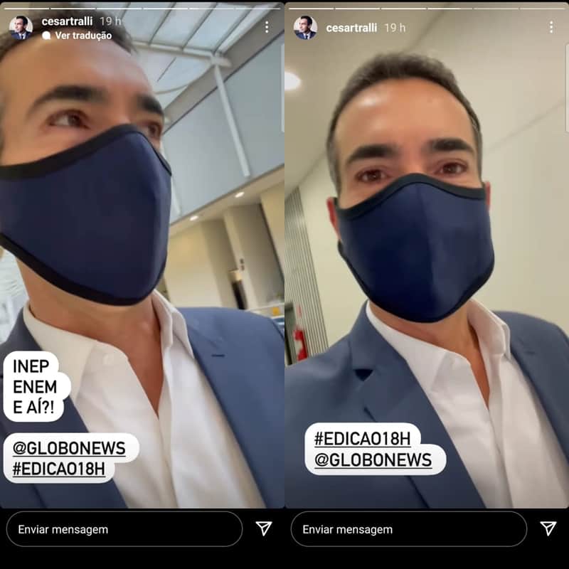 César Tralli nos stories César Tralli nos stories