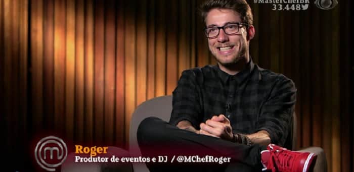 Roger Fernandes, ex-participante do Master Chef Brasil (Foto: Reprodução/Band) Roger Fernandes, ex-participante do Master Chef Brasil (Foto: Reprodução/Band)