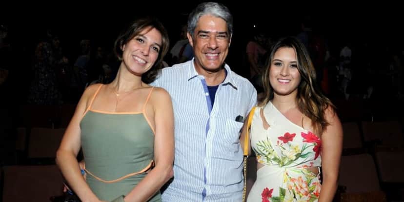 Natasha Dantas, William Bonner e Bia Bonemer Natasha Dantas, William Bonner e Bia Bonemer