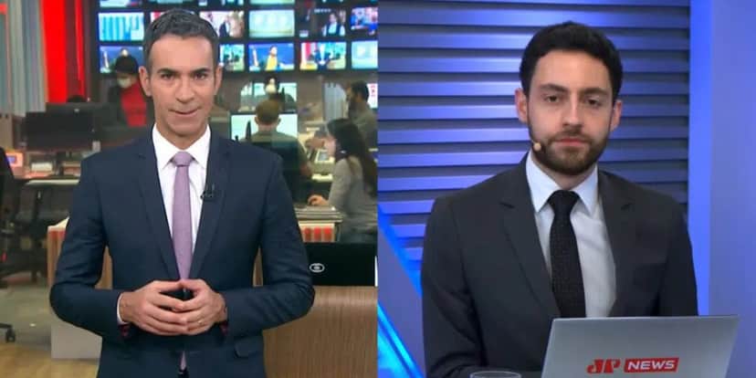 César TrallI e Vitor Brown comandam os principais telejornais da GloboNews e da JP News (foto: Reprodução/GloboNews e JP News) César TrallI e Vitor Brown comandam os principais telejornais da GloboNews e da JP News (foto: Reprodução/GloboNews e JP News)