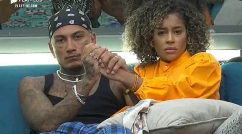 Dynho Alves e Sthe Matos fazem confissões picantes em A Fazenda 13 (Foto: Reprodução/ Record TV) Dynho Alves e Sthe Matos fazem confissões picantes em A Fazenda 13 (Foto: Reprodução/ Record TV)